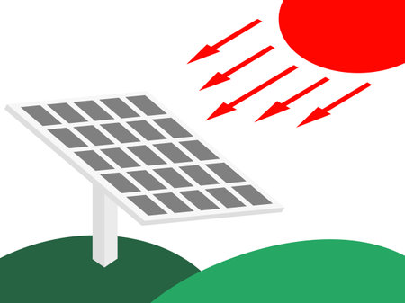 Solar energy concept with icon design solar cell vector illustration 10 eps graphic