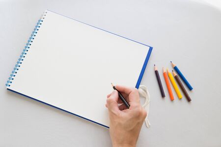 Image of the sketching Stock Photo