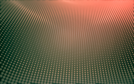 Abstract polygonal space low poly dark background with connecting dots and lines connection structure 3d rendering