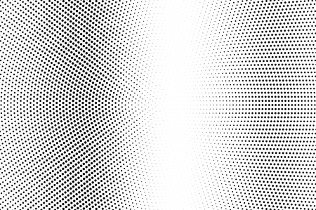 Black and white halftone vector vertical dotted gradient pale vintage texture retro style overlay with ink dot ornament monochrome halftone background perforated surface for cartoon design