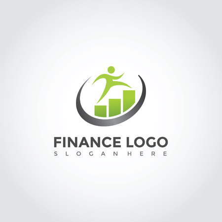 Finance logo template design illustration