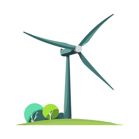 Wind turbines generate electricity environment resources