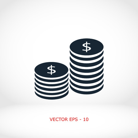 Flat icon of money flat design best vector icon