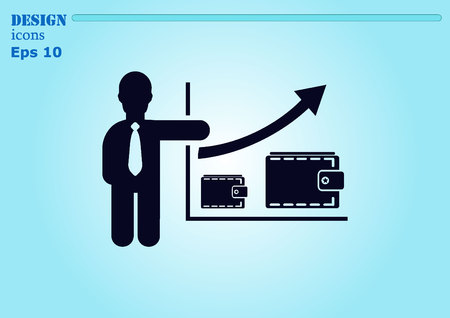 Business strategy icon business concept icon vector illustration