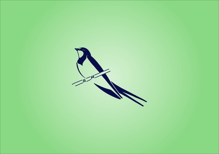 Oiseau icône. avaler rapidement illustration vectorielle.