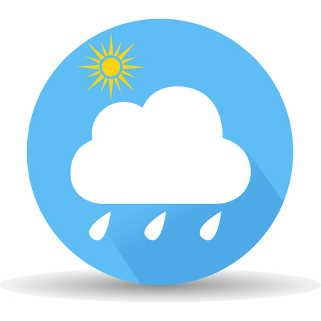 Sunny and cloud icon vector illustration