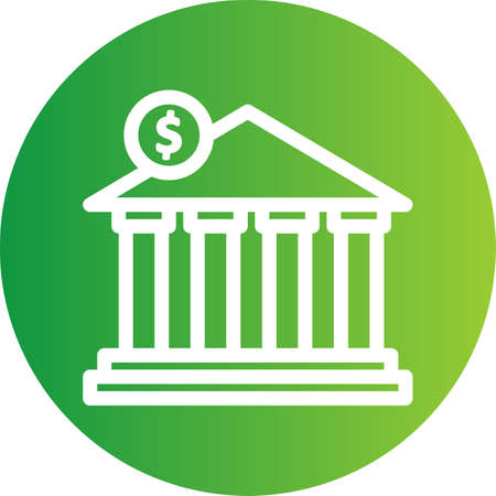 Vector bank icon Zdjęcie Seryjne