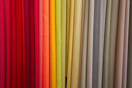 Colorful fabric fashion textile material texture industry