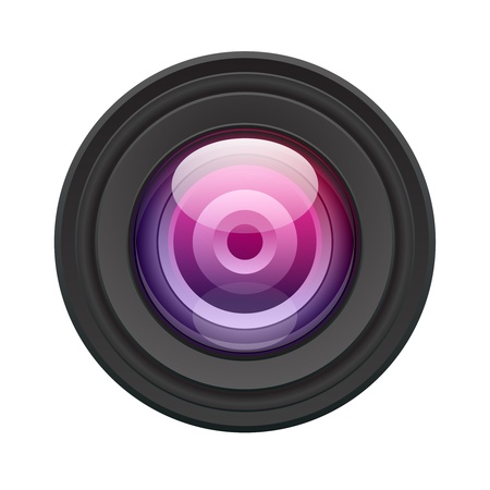 Camera lens vector illustration eps 10 Stock Photo