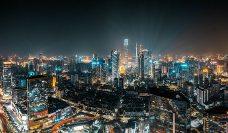 Urban landscape in guangzhou of china Stock Photo