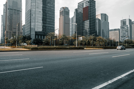 El tráfico urbano en la ciudad de shenzhen