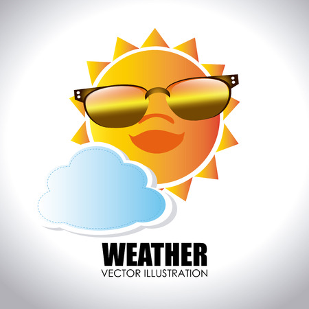 Weather design over white background vector illustration Фото со стока