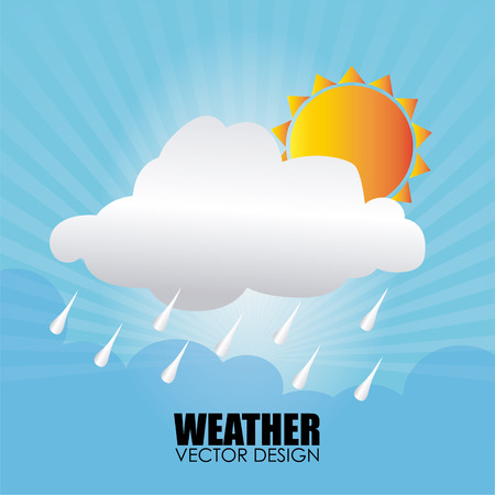 Weather design over blue background vector illustration