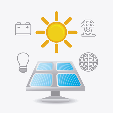 Solar energy design vector illustration eps 10