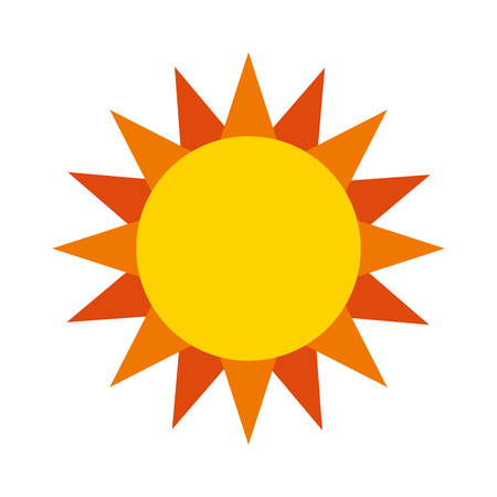 Cute sun isolated icon vector illustration design