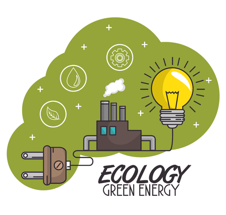 Green eco concept design vector illustration graphic
