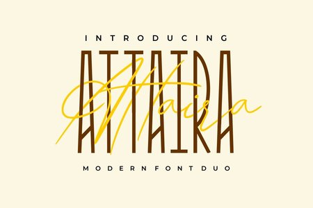 Attaira - Display And Signature Font