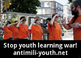 Image linked to Countering the Militarisation of Youth website (external link)