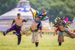 Traditional Mongolian festival Nadam held in Hohhot