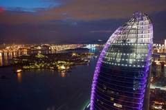 Amazing night view of Xiamen, host city for 2017 BRICS Summit