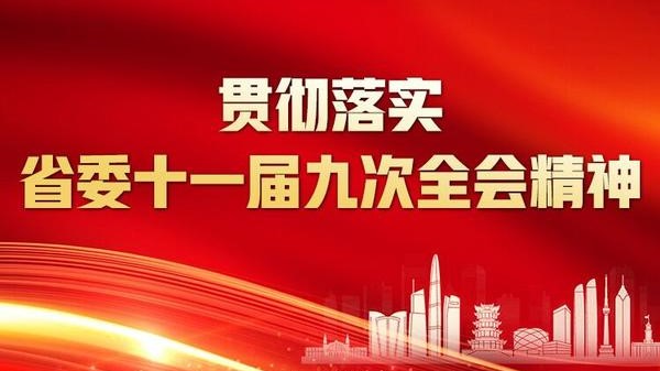 贯彻落实省委十一届九次全会精神