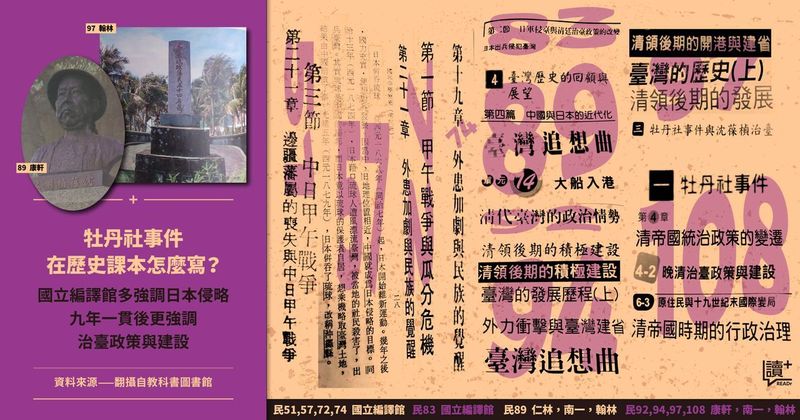 【歷史上的今天】50 年來，國中歷史教科書都怎麼寫牡丹社事件？