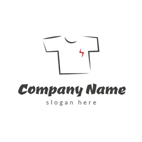 Tシャツのロゴ Simple White T Shirt logo design