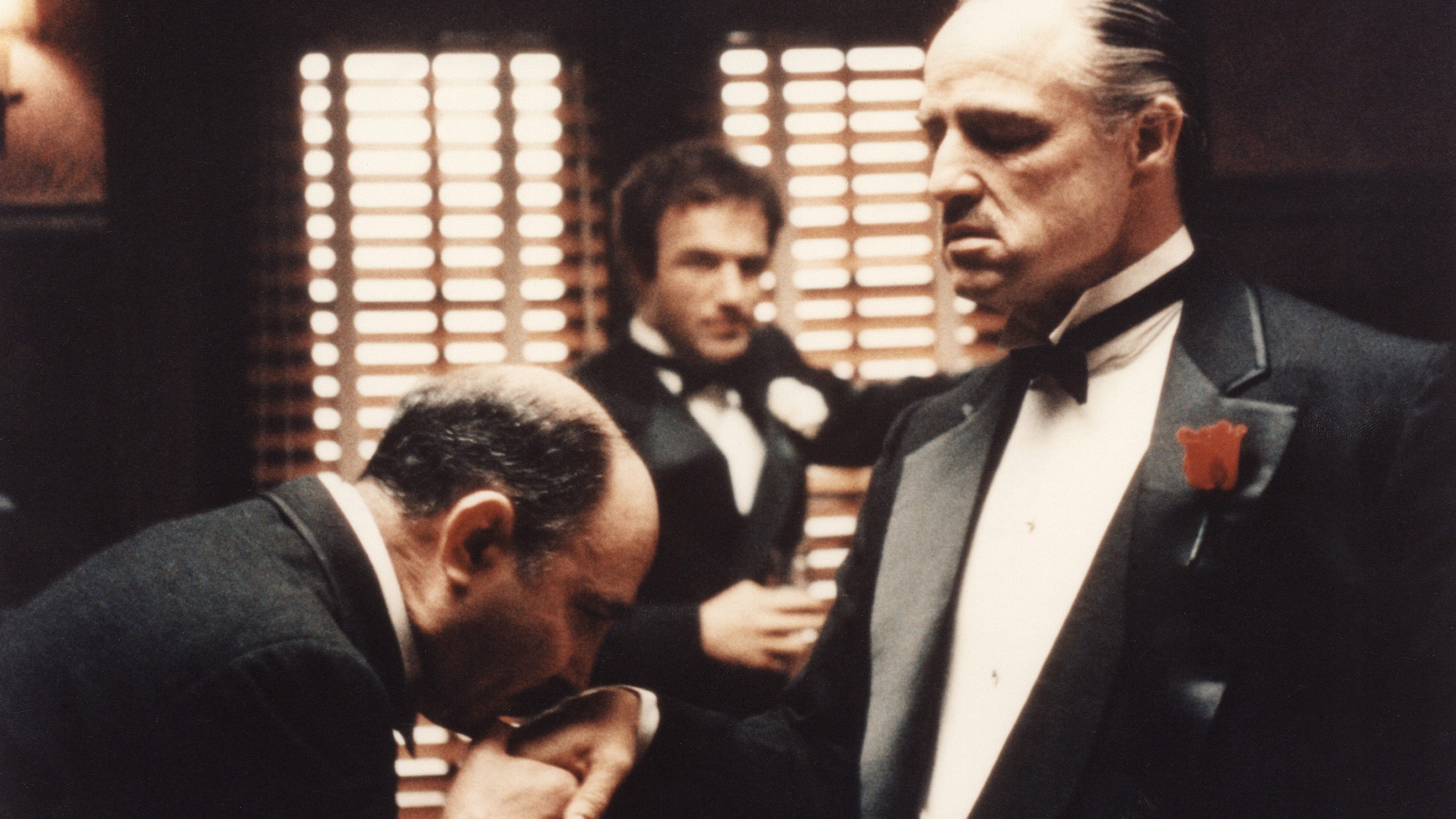 THE GODFATHER, Salvatore Corsitto, James Caan, Marlon Brando, 1972.