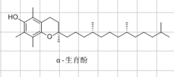 天然維生素E的結構式