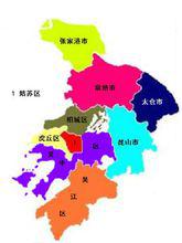 蘇州行政區劃圖