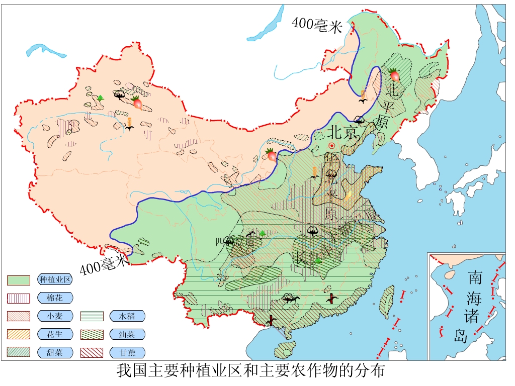 小麥種植分布