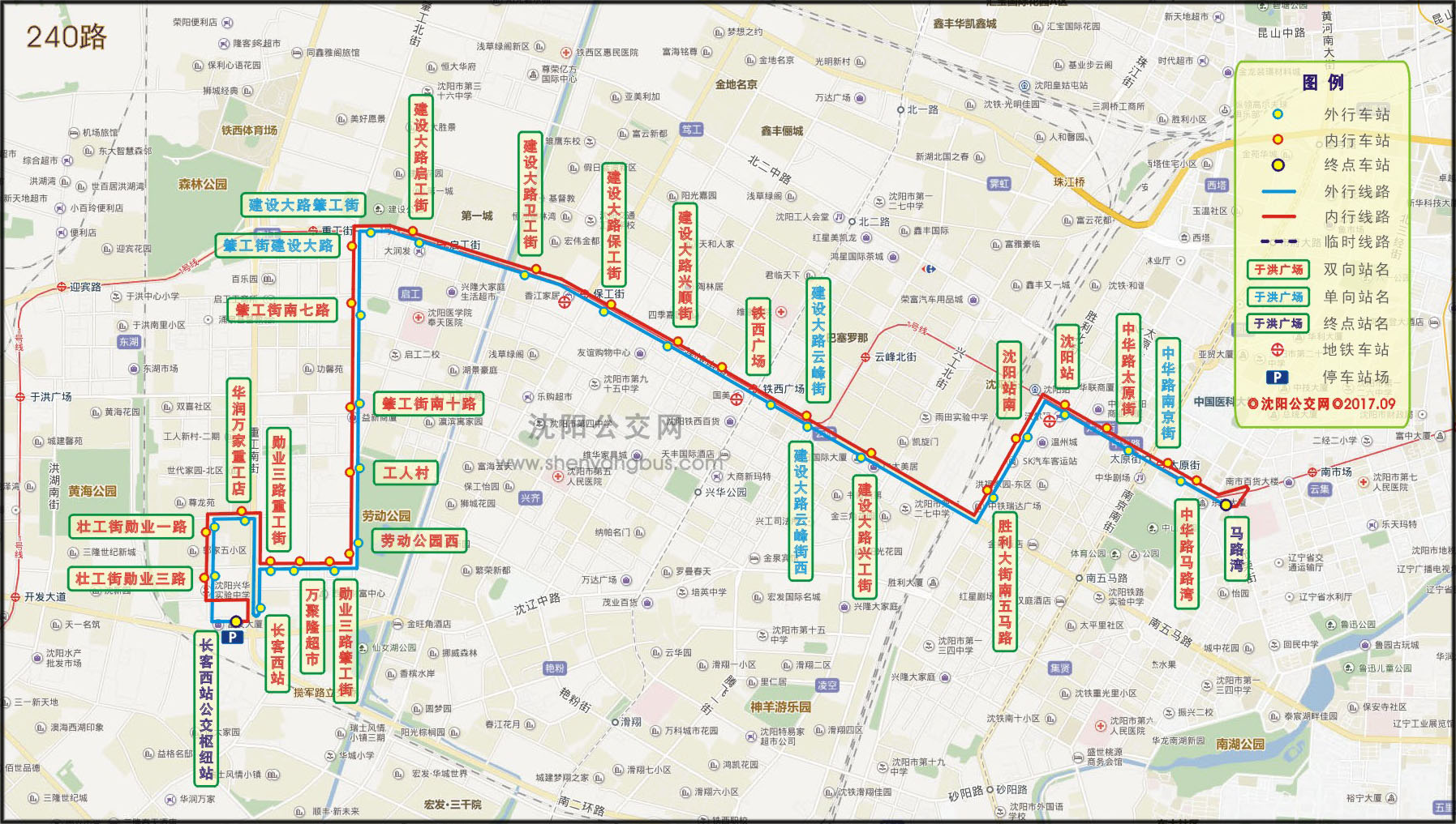 240路線路走向圖