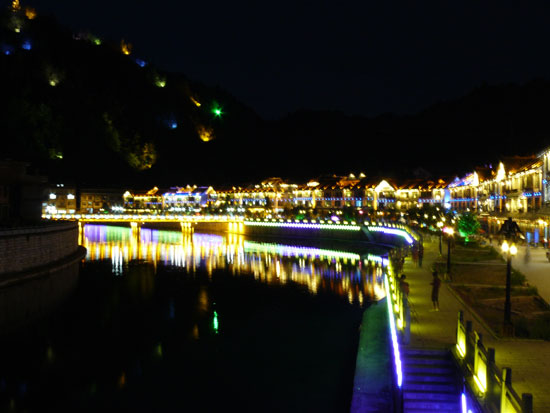 黔東南州雷山縣河流夜景