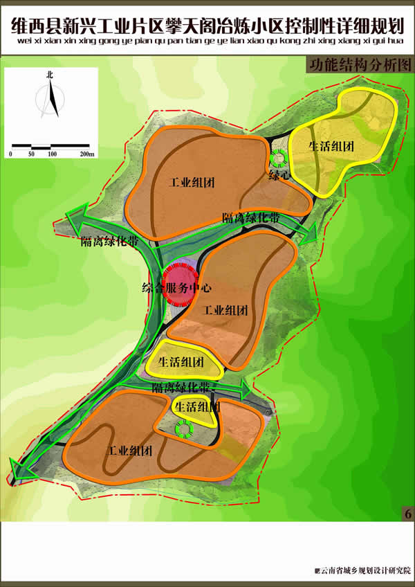 園區功能結構分拆圖