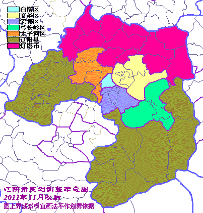 2011年調整後的行政區劃