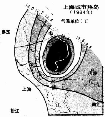 上海城市熱島效應