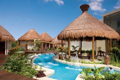 Dreams Riviera Cancun resort and spa gazebos and pool