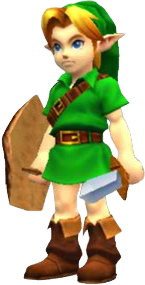 Link render from Ocarina of Time 3D