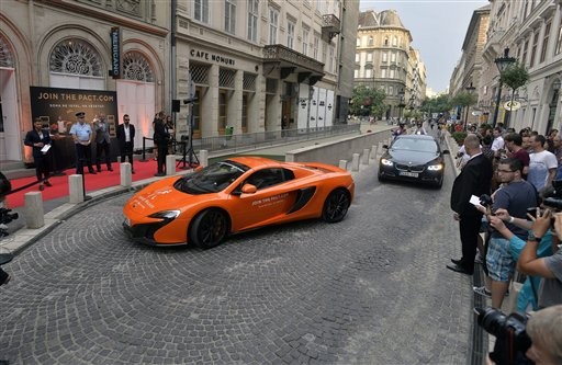 麥拉倫超跑「650S Spider」。（圖／達志影像／美聯社）