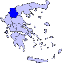 Location of Makedonia Kulon Periphery in Greece