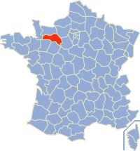Poziția regiunii Orne