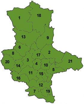 Landkreiskarte: Sachsen-Anhalt