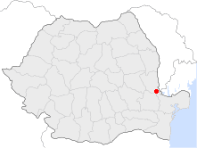 Location of Galați