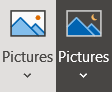 The two icons are shown side-by-side for comparison