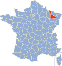 Poziția regiunii Meurthe-et-Moselle