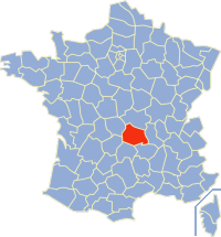 Poloha Puy-de-Dôme vo Francúzsku