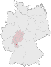 Staðsetning Darmstadt