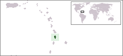 Location of സെയ്ന്റ് ലൂസിയ