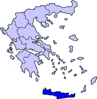 Location of Crete Periphery in Greece