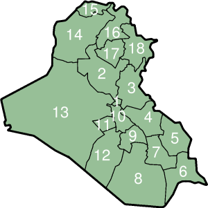 Le Guvernaturate de ll'Iraq (numerate)